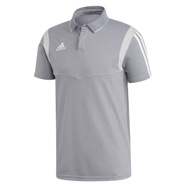 Adidas Heren tiro 19 katoenen poloshirt UTPP1126_greysilver large