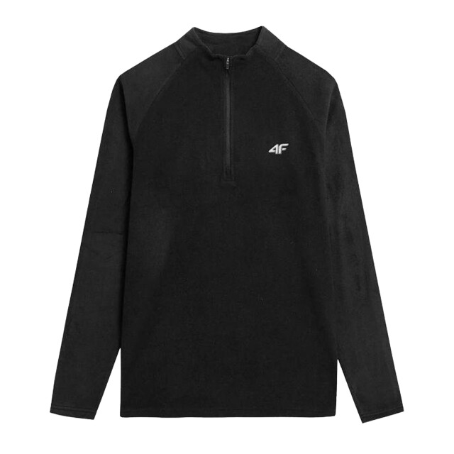 4F Heren fleece sweatshirt met kwart ritssluiting UTPP3500_black large