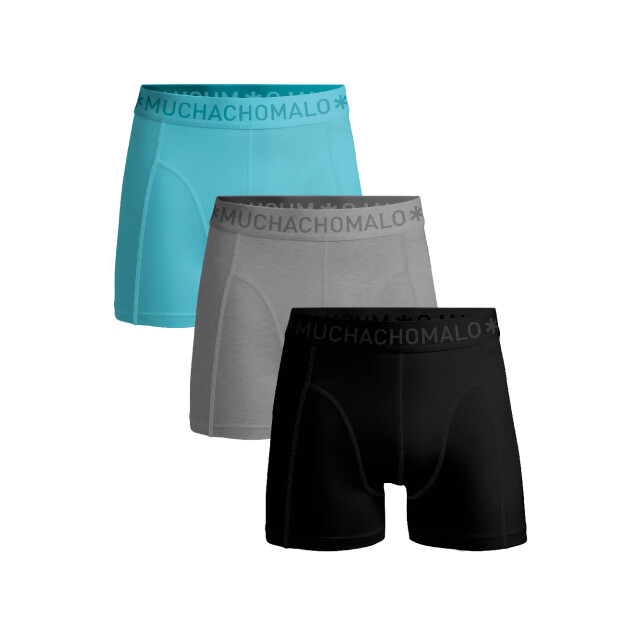 Muchachomalo Heren 3-pack light cotton U-LCSOLID1010-88 large