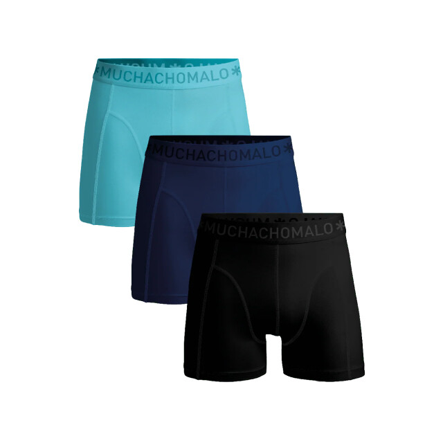 Muchachomalo Heren 3-pack light cotton U-LCSOLID1010-90 large