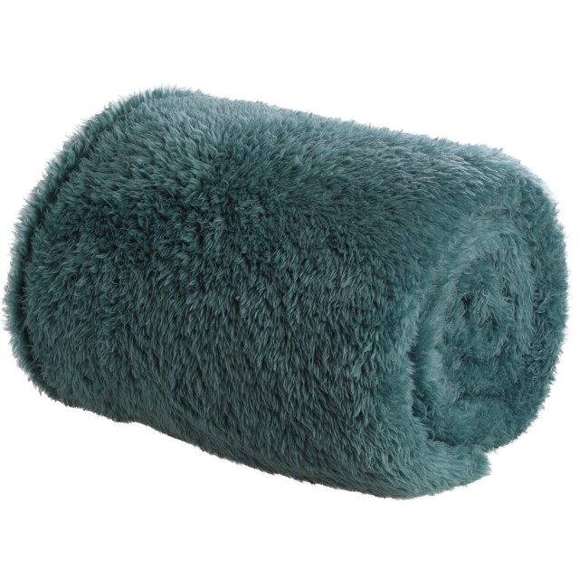 DoubleDry Teddy fleece deken ultrazacht 130x170 groen 2825972 large