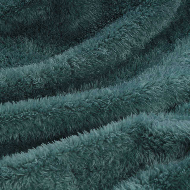 DoubleDry Teddy fleece deken ultrazacht 130x170 groen 2825972 large