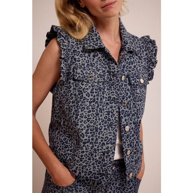 Tramontana Gilet blue denim C06-17-801-005003 large