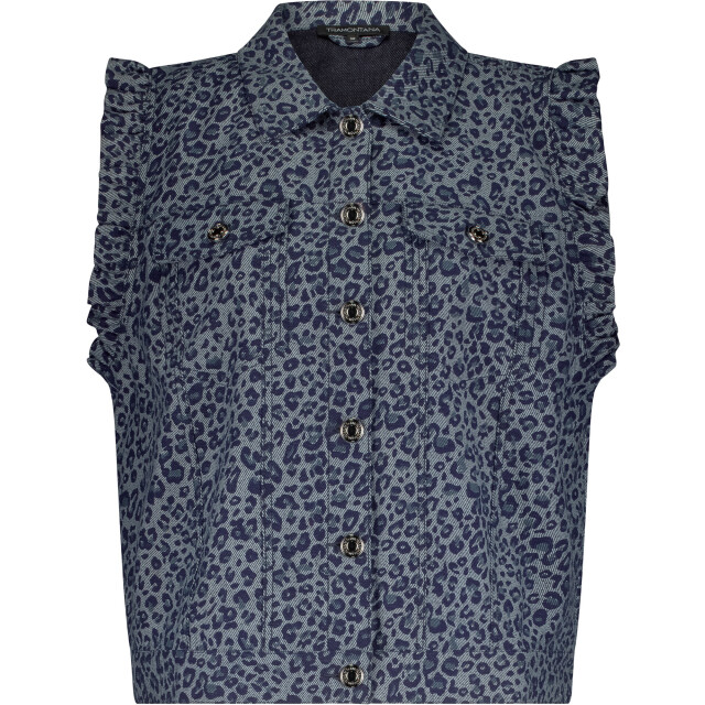 Tramontana Gilet blue denim C06-17-801-005003 large