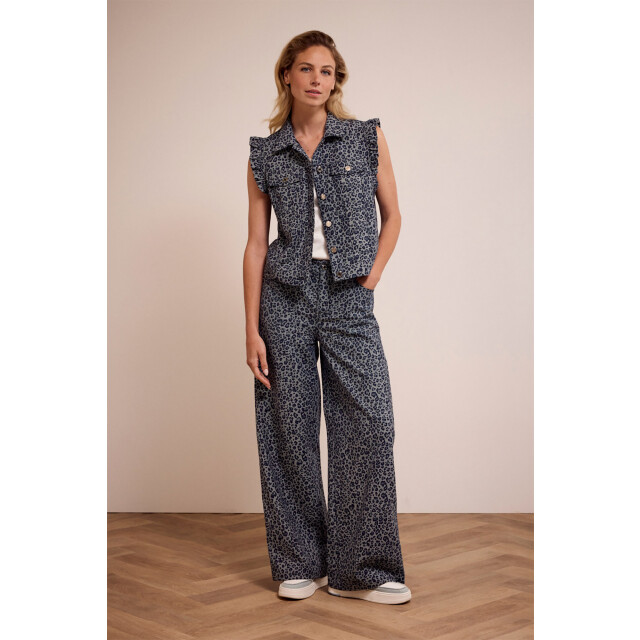 Tramontana Gilet blue denim C06-17-801-005003 large