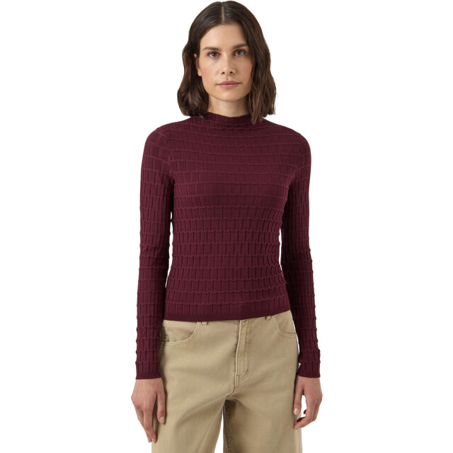 Y.A.S Yastrixo ls knit pullover s. port royale 26038143-190945 large