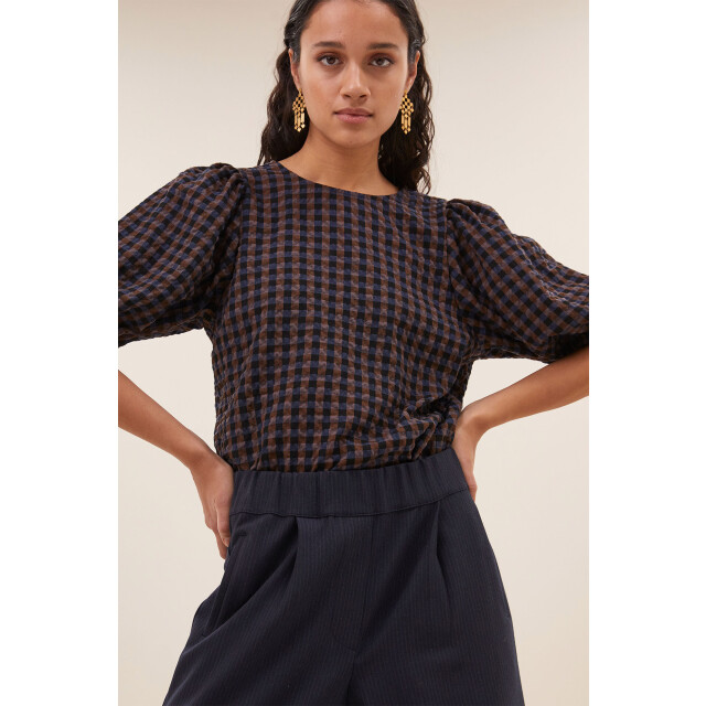 By-Bar Amsterdam Jet check blouse little check 25512028-1615 large