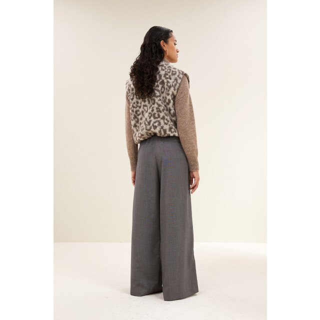 By-Bar Amsterdam Maggie sleeveless leo jacket leopard print 25519012-790 large