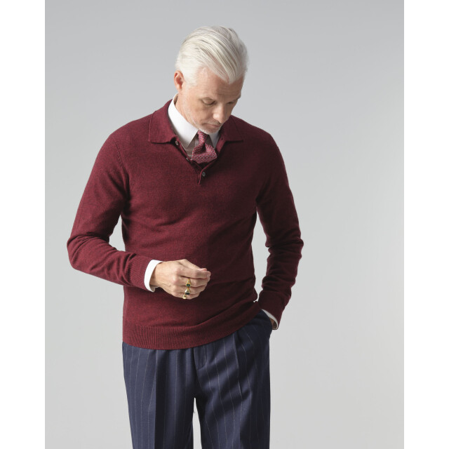 Dutch Dandies Arno kantelberg polo met lange mouwen 093355-004-L large