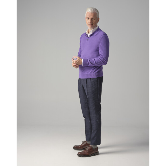 Dutch Dandies Arno kantelberg polo met lange mouwen 084800-003-S large