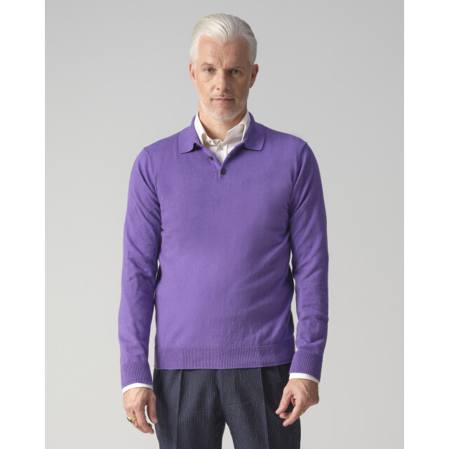 Dutch Dandies Arno kantelberg polo met lange mouwen 084800-003-S large