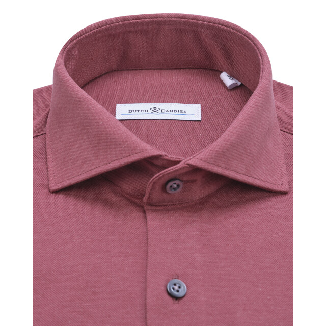 Dutch Dandies Knitted slim fit overhemd met lange mouwen 071718-004-40 large