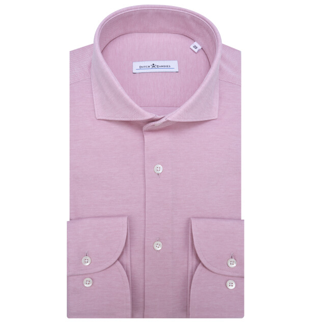 Dutch Dandies Knitted slim fit overhemd met lange mouwen 071718-005-40 large