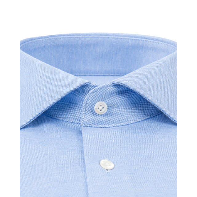 Dutch Dandies Knitted slim fit overhemd met lange mouwen 053081-001-40 large