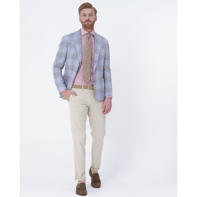 Dutch Dandies Knitted slim fit overhemd met lange mouwen 071718-005-40 large