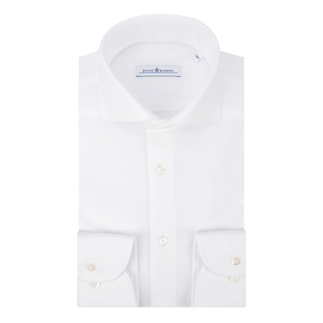 Dutch Dandies Knitted slim fit overhemd met lange mouwen 053083-001-44 large
