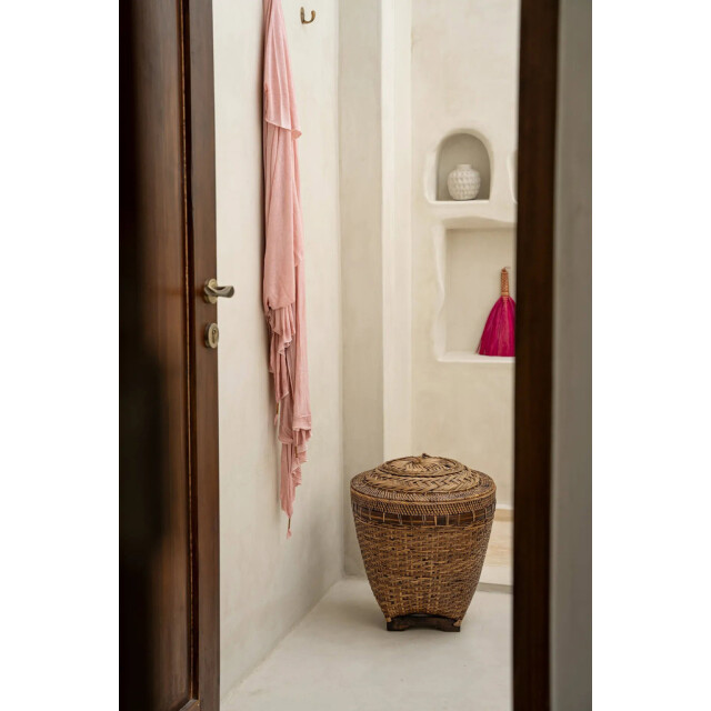 Bazar Bizar The colonial storage basket natural brown l BAGE013NBr-L large