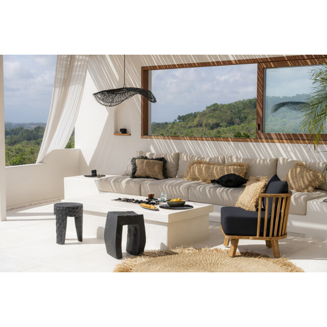 Bazar Bizar The montano stool black JANAF005B large