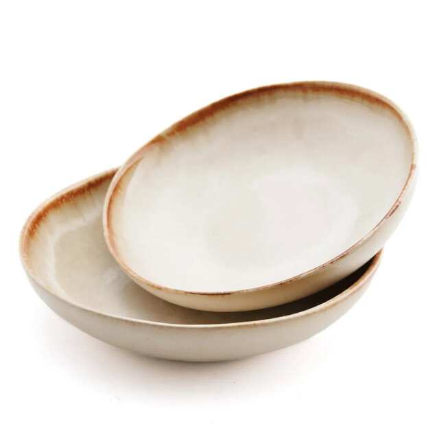 Bazar Bizar The cascais small bowl plate set of 6 POCE062W-SET6 large