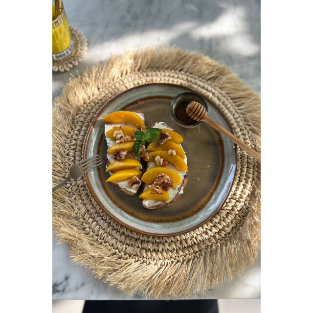 Bazar Bizar The comporta salad plate m set of 6 POCE022Y-M-SET6 large