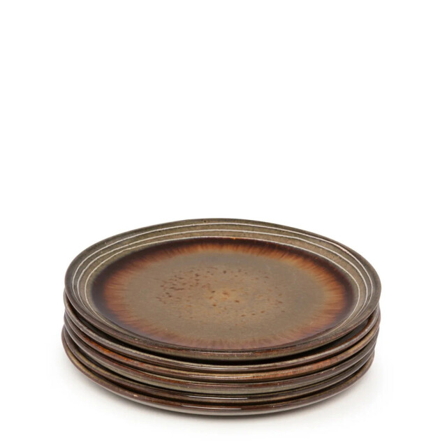 Bazar Bizar The comporta salad plate m set of 6 POCE022Y-M-SET6 large