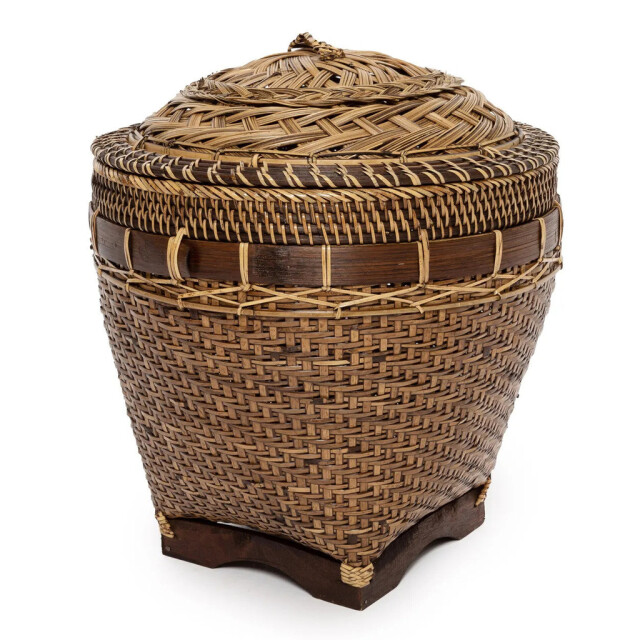 Bazar Bizar The colonial storage basket natural brown l BAGE013NBr-L large