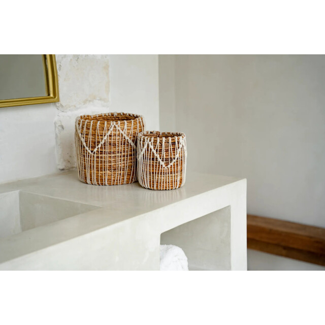 Bazar Bizar The macra-mazing basket natural white l JAAD006NW-L large