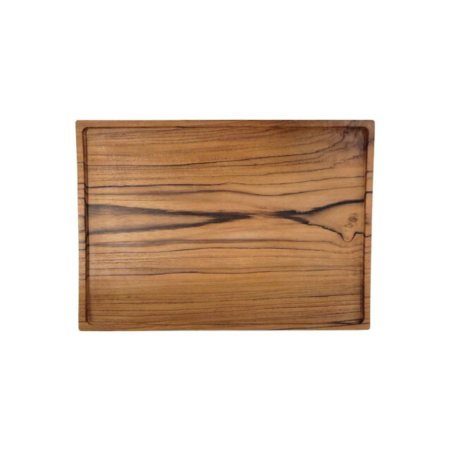 Bazar Bizar The teak serving plate natural BASU614 large