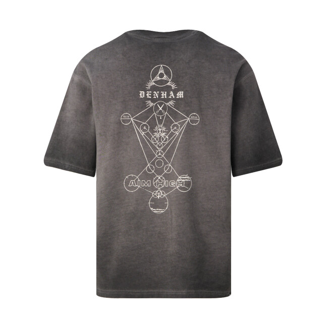 Denham Geomatric t-shirt short sleeve 103357-001-L large