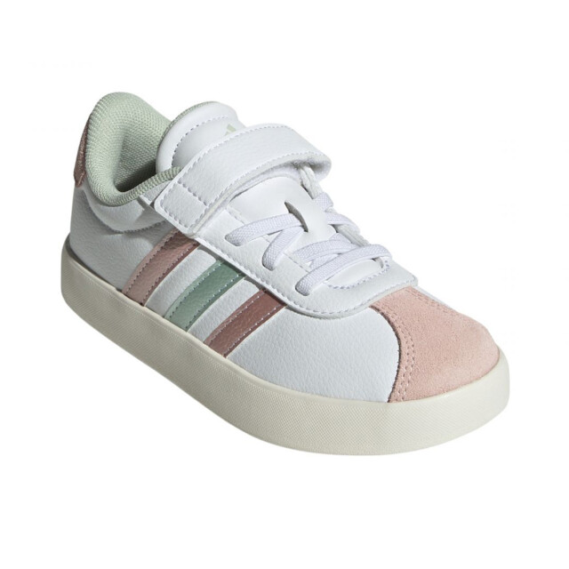 Adidas Kinderen/kinderen vl court 3.0 suède trainers UTPP6002_whitepinkgreen large