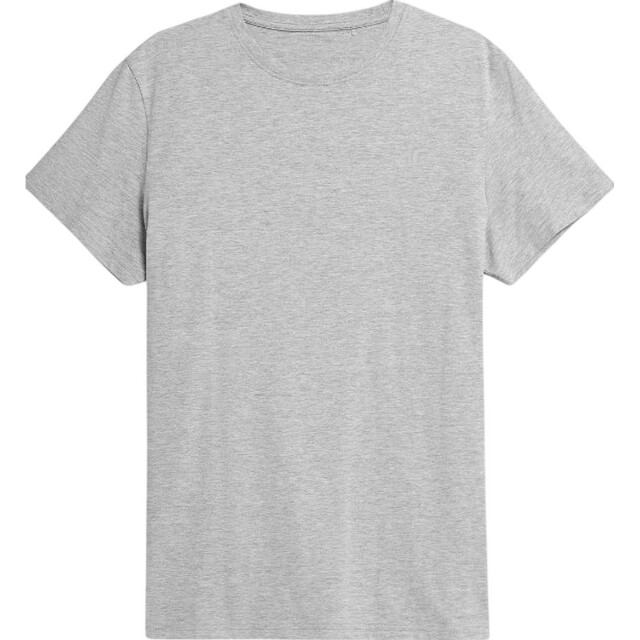 4F Heren h4z22-tsm352 23m effen normaal t-shirt UTPP1766_grey large