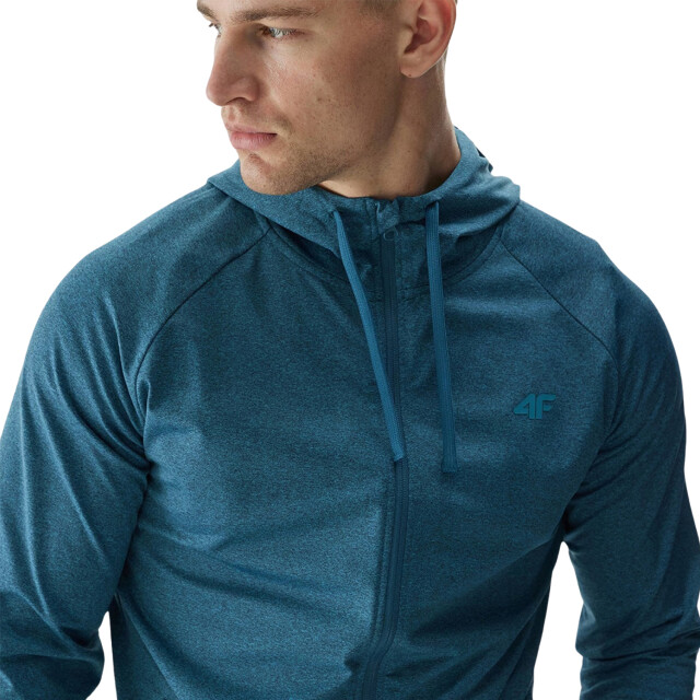 4F Heren waw24tfswm404 quick dry regular training full zip hoodie UTPP4444_green large