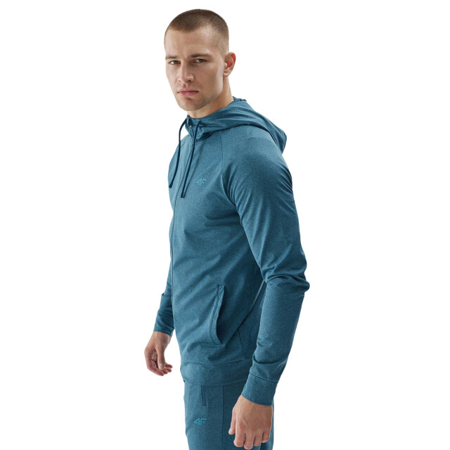 4F Heren waw24tfswm404 quick dry regular training full zip hoodie UTPP4444_green large
