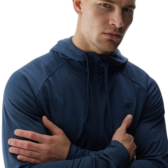 4F Heren waw24tfswm404 quick dry regular training full zip hoodie UTPP4444_navyblue large