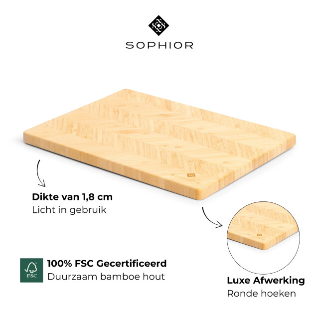 Sophior Snijplank van bamboe hout 3201963 large