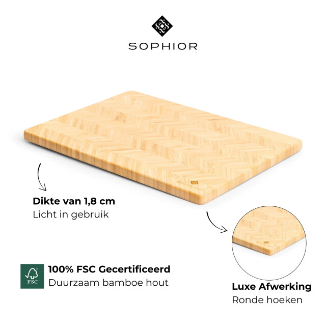 Sophior Snijplank van bamboe hout groot 3201962 large