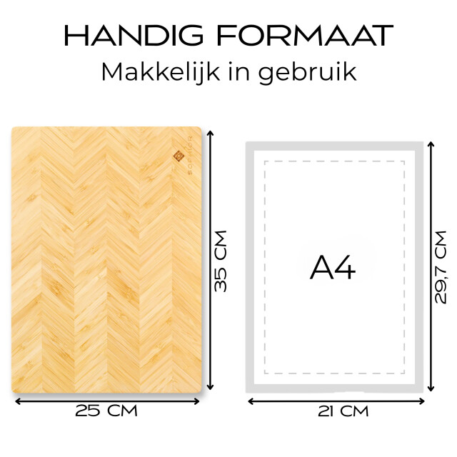 Sophior Snijplank van bamboe hout 3201963 large