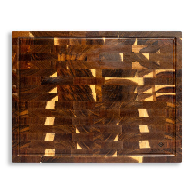 Sophior Hakblok van acacia hout met sapgeul 3201957 large