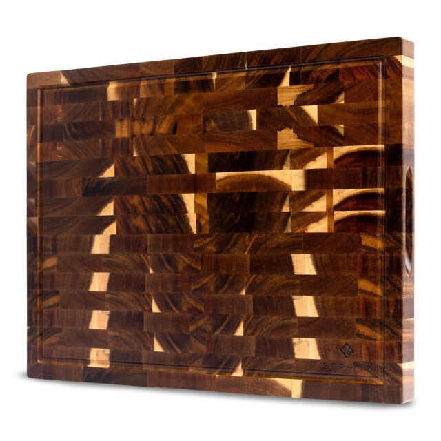 Sophior Hakblok van acacia hout met sapgeul 3201957 large