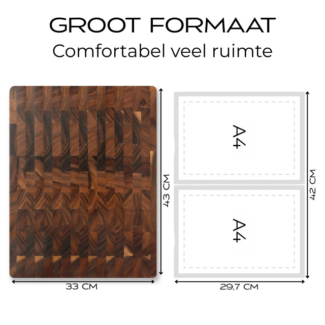 Sophior Hakblok van walnoot hout 3201955 large