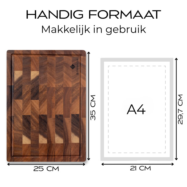 Sophior Snijplank van walnoot hout 3201959 large