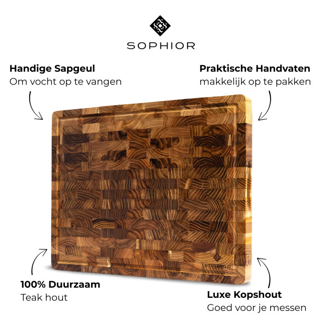 Sophior Hakblok van teak hout 3201956 large