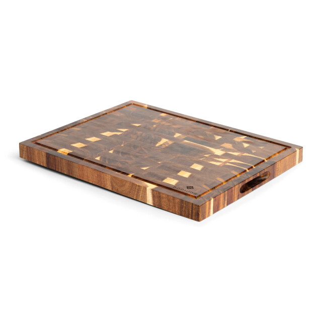 Sophior Hakblok van acacia hout met sapgeul 3201957 large
