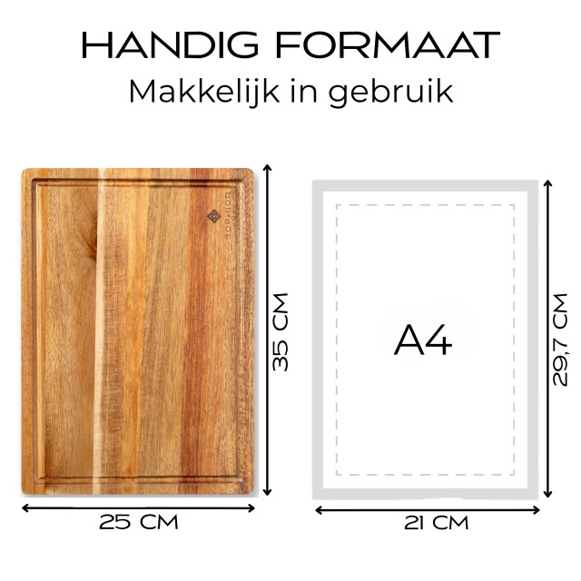Sophior Snijplank van acacia hout 3174252 large