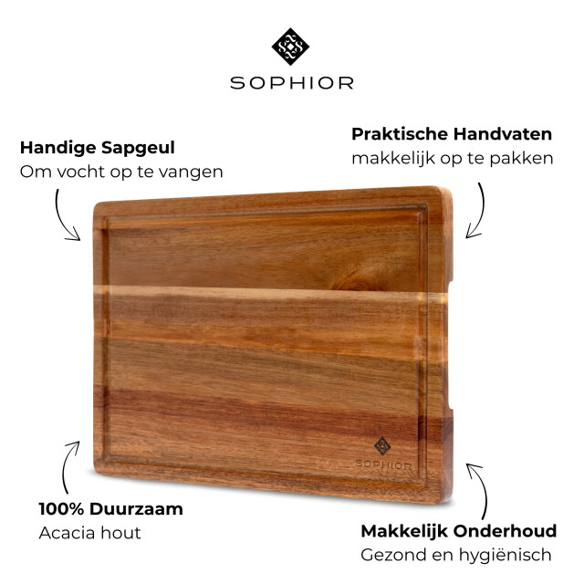 Sophior Snijplank van acacia hout 3174252 large