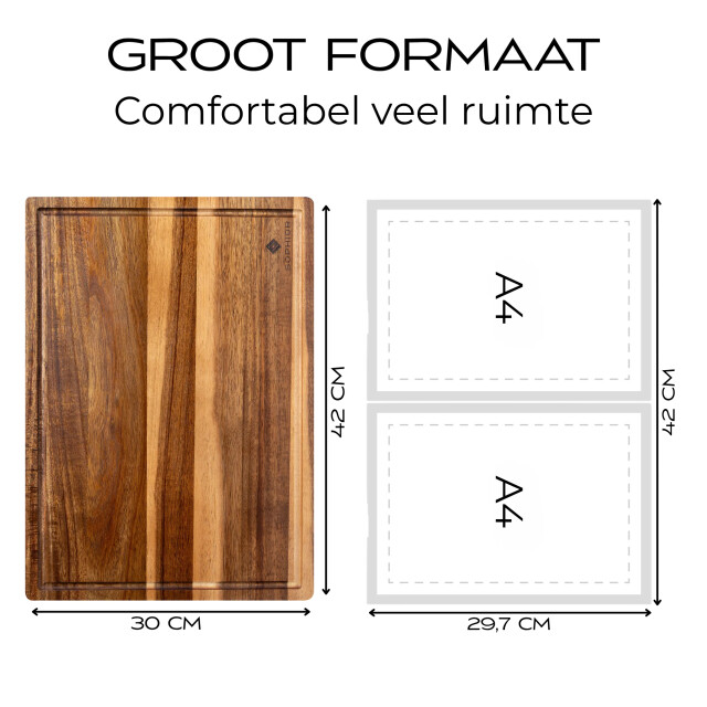 Sophior Snijplank van acacia hout groot 3174251 large