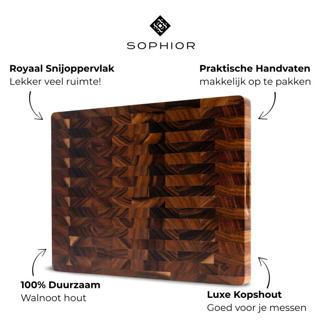 Sophior Hakblok van walnoot hout 3201955 large