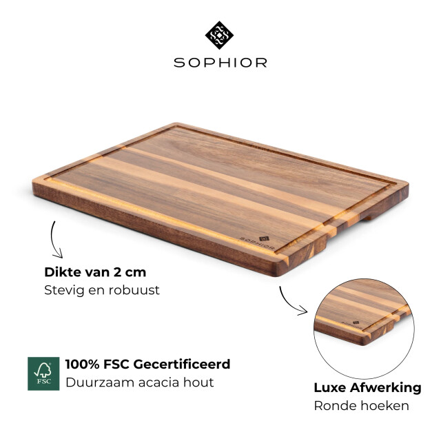 Sophior Snijplank van acacia hout groot 3174251 large