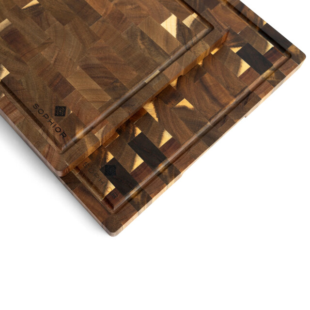 Sophior Snijplankenset van kops gezaagd acacia hout 3201968 large