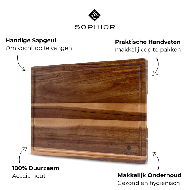 Sophior Snijplank van acacia hout groot 3174251 large